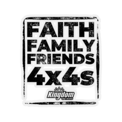 FAITH FAMILY FRIENDS 4X4s - DECAL
